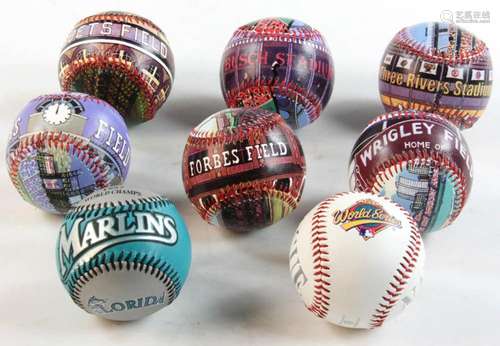 Collection of National League Baseballs