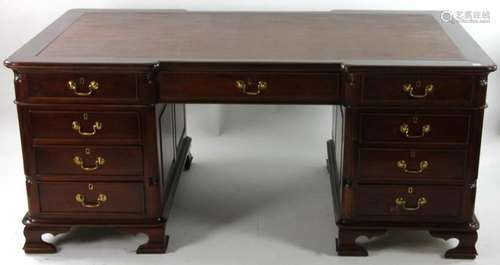 English Style Mahogany Partners Desk