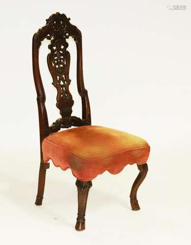 19thC Spanish Carved Chair