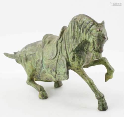 Old Chinese Bronze Tang Horse