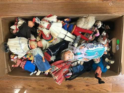 Large Group of Ethnic Dolls