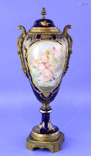 19thC French Sevres Covered Urn