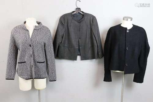 Piazza, Zellena, Akris Punto, Three Jackets