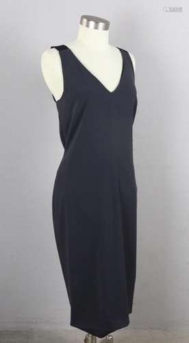 Ladies Black Sleeveless Zip-up Dress