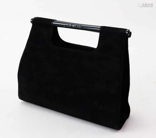 Chanel Black Suede Evening Bag