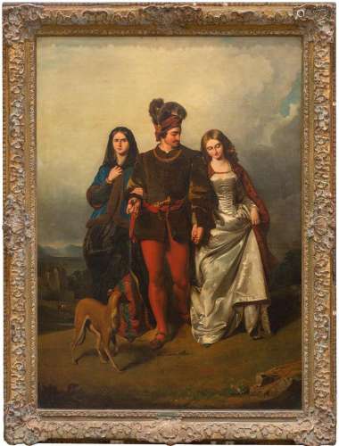After John Faed (1819-1902), The Cruel Sister, oil on canvas...