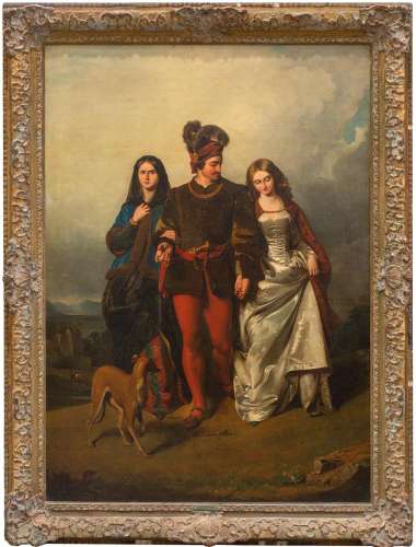 After John Faed (1819-1902), The Cruel Sister, oil on canvas...