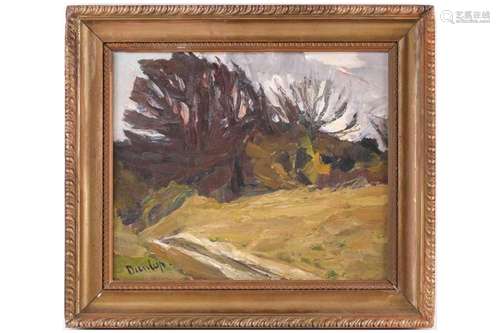 † Ronald Ossory Dunlop (1894-1973), Trees and a Lane, signed...