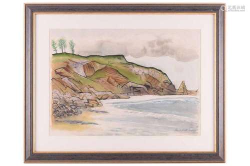 † John Melville (1902-1986), View of Anstey’s Cove, Torquay,...