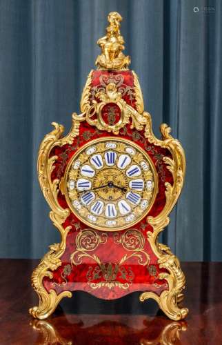 A fine-quality scarlet tortoise-shell and boulle and gilt-br...