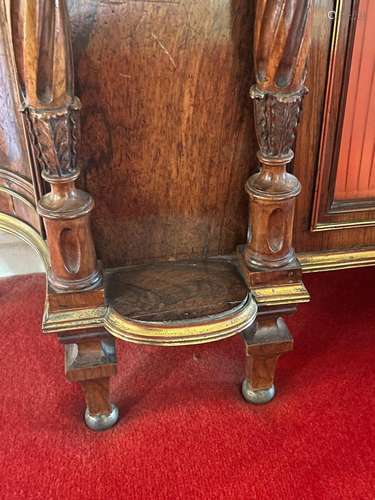 A very fine rosewood and gilt-bronze mounted credenza in the...