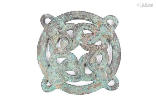 A Warring States style Chinese bronze, possibly from a horse...