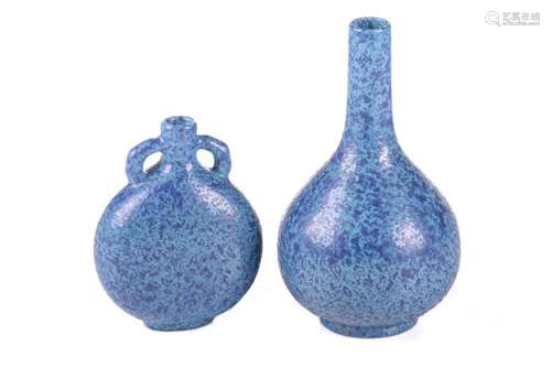 Two Chinese porcelain tianqiuping and bianhu vases, each wit...