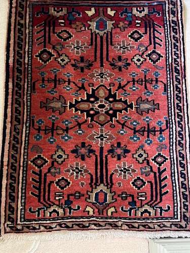 A small Persian prayer mat, circa 1920 73cm by 53cm