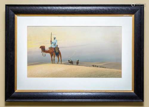 Roy Leitch,Australian 20th century, Bedouin Scouts,gouache,s...