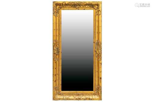 A 19th century style rectangular gilt framed wall mirror, 20...