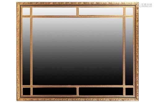 A George III style giltwood rectangular wall mirror,late 20t...