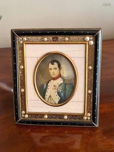 A portrait miniature of Napoleon,French circa 1900gilt and j...