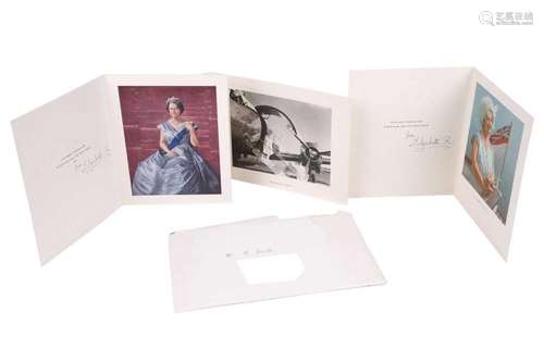 Queen Elizabeth the Queen Mother: two hand-signed Christmas ...