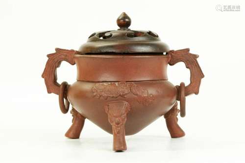 Chinese 19th C Yixing Incense Burner