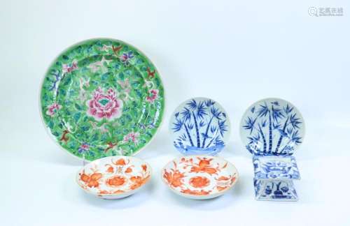 6 Chinese Porcelains Kangxi Salter Straits 2 Pr