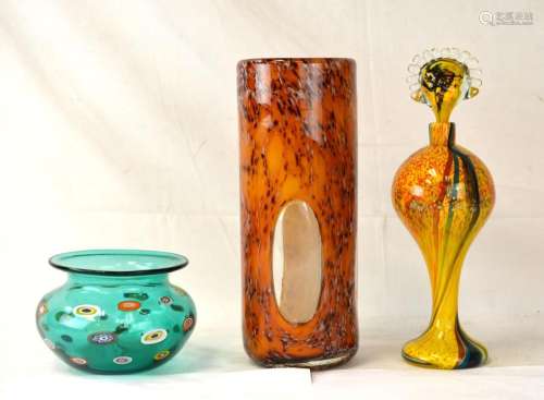 Three Pcs of Italian Murano Glass