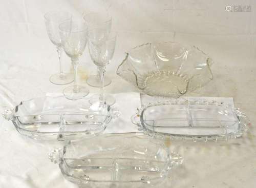 Eight Pcs of Cambridge Crystal Objects