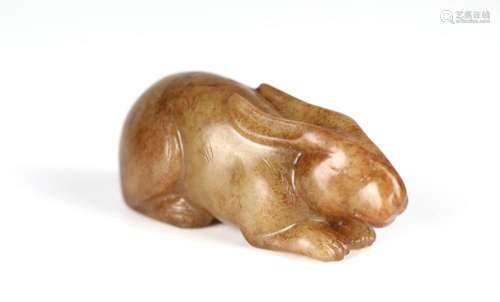 Chinese Carved Jade Figure of Rabbit