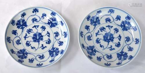 Pr Chinese Blue & White Dishes