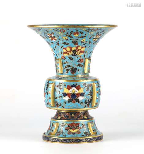 Chinese Cloisonne Beaker Vase