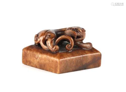 Chinese Carved Jade Seal