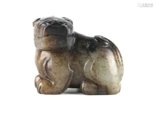 Chinese Carved Jade Dog Figure