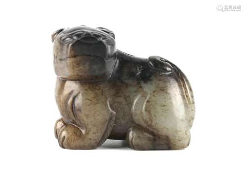 Chinese Carved Jade Dog Figure