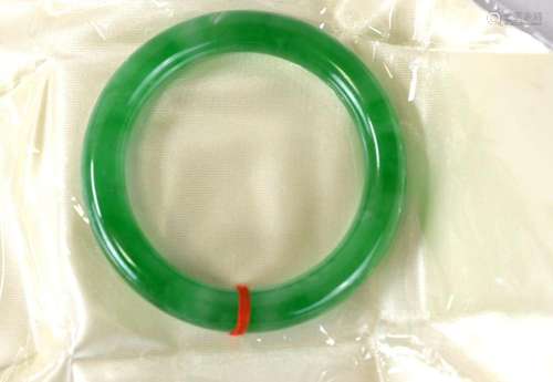 Chinese Green Jadeite Bangle