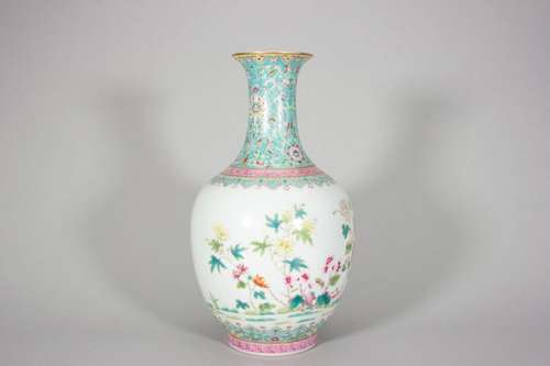 Pastel flower vase