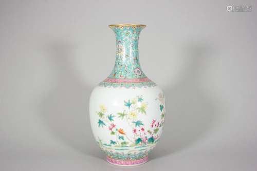 Pastel flower vase