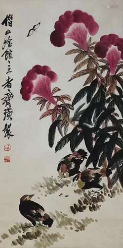 Qi Baishi's painting of flowers and birds