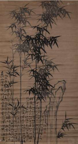 Zheng Banqiao ink bamboo painting