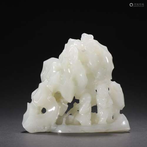 Old Collection Hetian Jade Seed Material Character Story Sha...