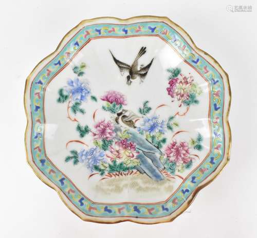 A Chinese Tongzhi porcelain pedestal dish, circa 1862-1874, ...