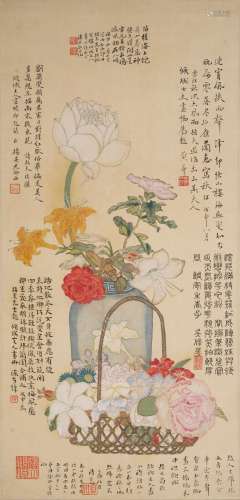 Zhang Qingcheng (1886-1931) Flower arrangements