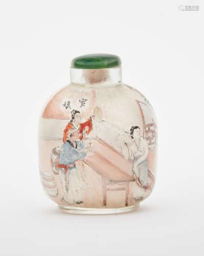 An inside painted glass 'Huan Niang' snuff bottle Tang Zichu...