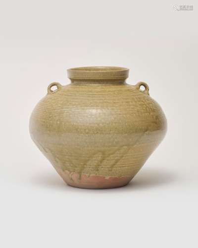 A yue-ware celadon-glazed 'wave-pattern' jar Eastern Jin dyn...