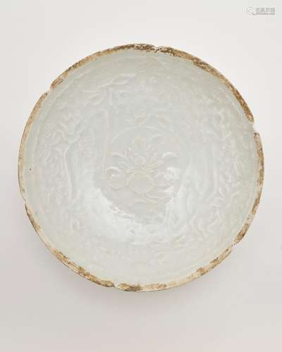 A qingbai moulded 'phoenix and lotus' bowl 12th/13th century