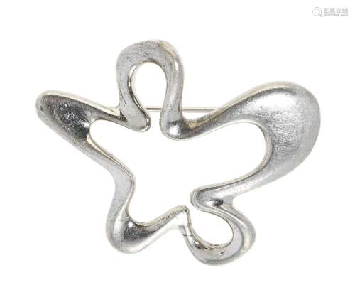 Henning Koppel (1918-1981) pour Georg JENSEN, broche "S