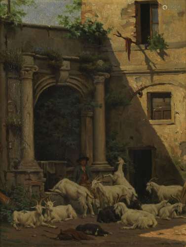 Evert van Muyden (1853-1922)<br />
Gardien de chèvres