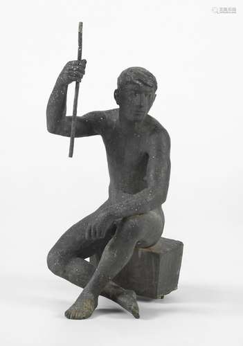 Peter Hartmann (1921-2017)<br />
Jeune pâtre, bronze à