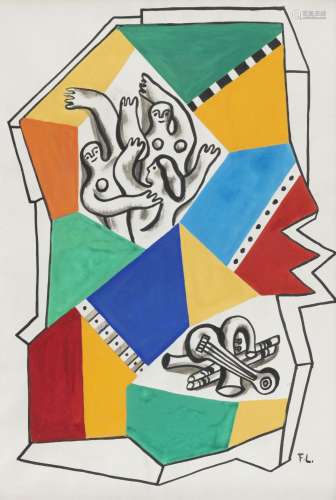 Fernand Léger (1881-1955)<br />
Maquette pour São Paul