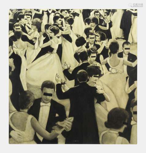 Stéphane Graff (1965)<br />
Le bal, huile sur toile, s