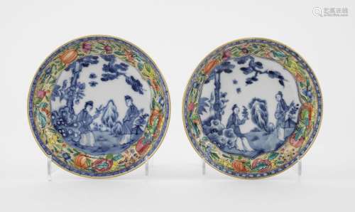 Deux coupelles, Chine dynastie Qing (1644-1912)<br />